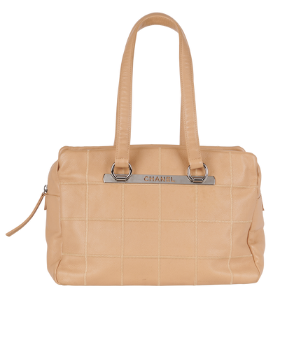 Square Stitch Tote, front view